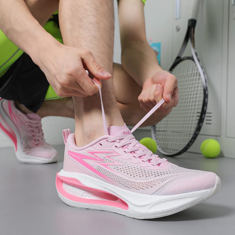 361 Carbon Levitating Collection Low Top Carbon Plate Sprint Running Shoes Unisex Pink 672522254F-3