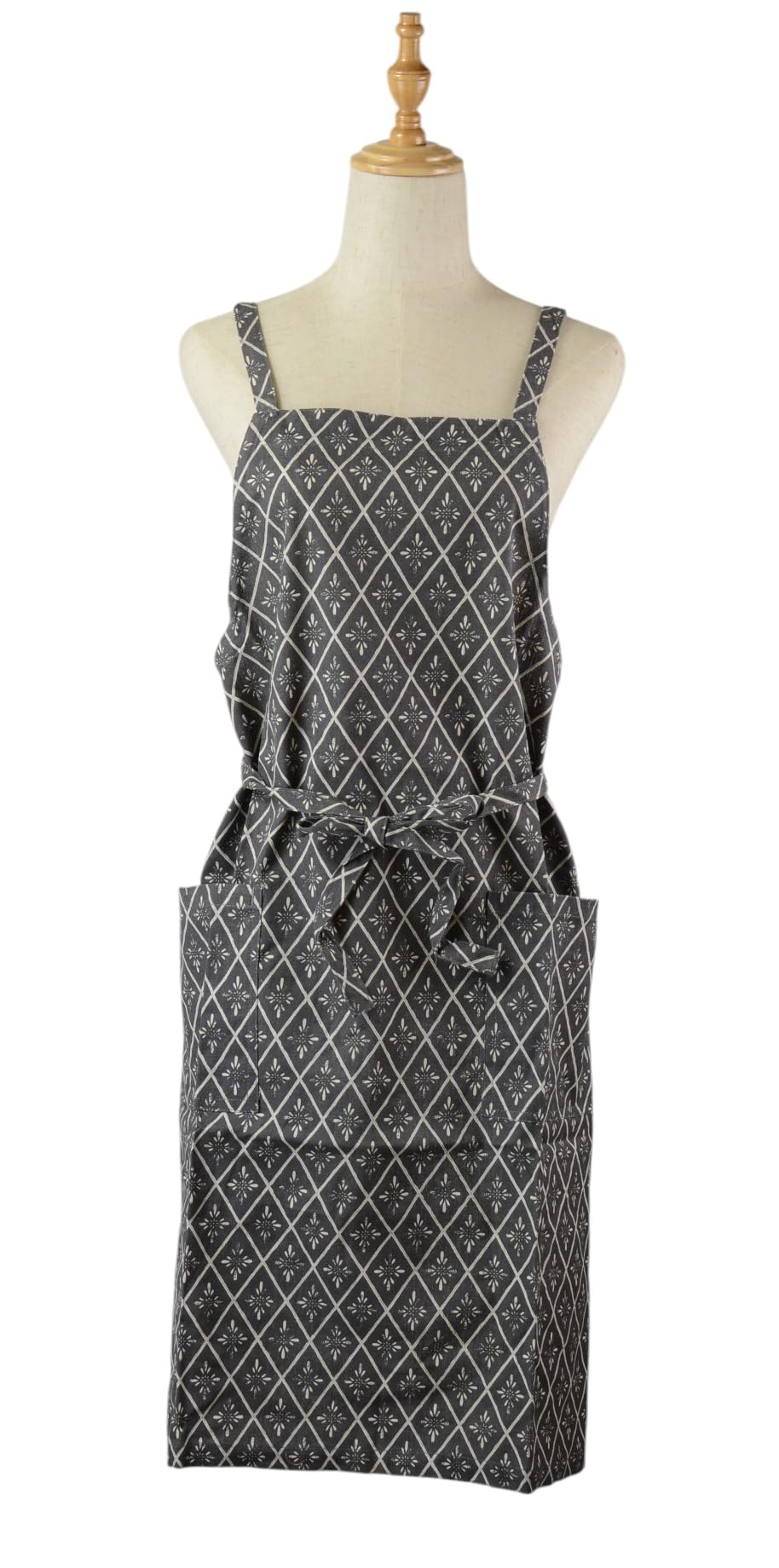 

Friends Hill Crossing Flower Short Apron Dark Gray YW-277-20