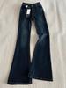 Women's American Style High-Waisted Slim Fit Stretch Micro-Flare Jeans for Autumn/Winter - Simple, Versatile, Trendy Long Pants