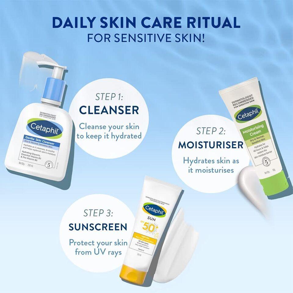 Cetaphil Face Wash Gentle Skin Cleanser for Dry To Normal, Sensitive Skin, 250ml