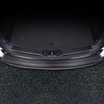 For Nissan Qashqai J11 2016- Car Rear Bumper Protector Leather Sill Trunk Tread Plate Trim Scuff Plate Car Styling