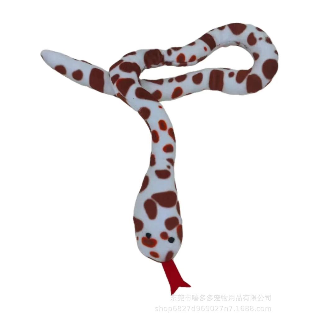 Pet Cat Toy Greedy Snake Teeth Grinding Durable Pet Plush Toy Funny Interactive Cat Dog Toy