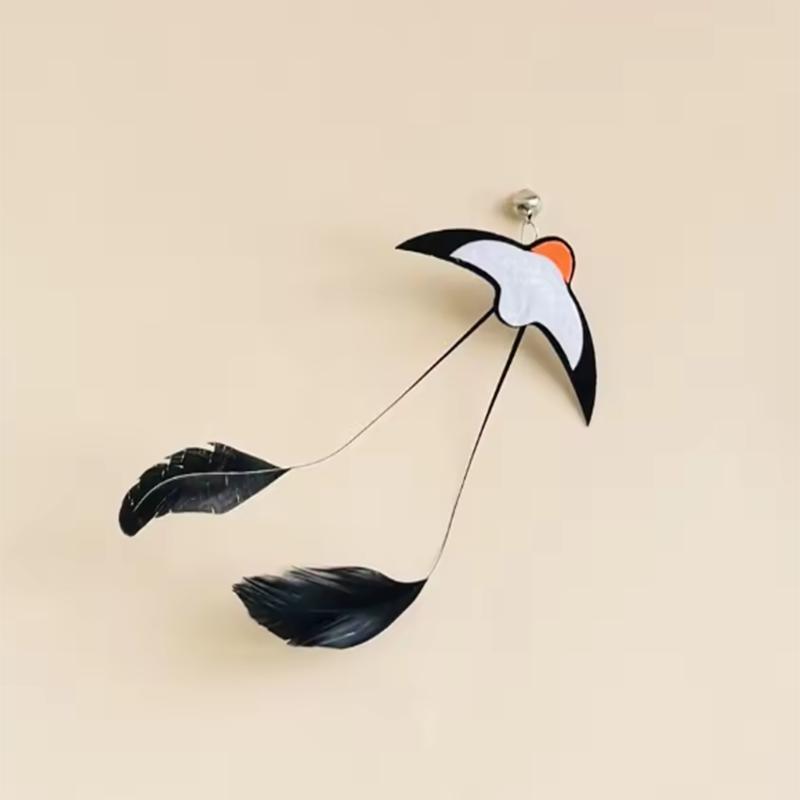 Cat toy cat funny stick little swallow with bell feather cat funny stick self-pleasure relief toy pet toy