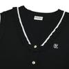 FAIRLIAR GOLF Frill V-Neck Vest (Black)
