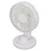 Small Desktop Fan USB Charging Adjustable Wind Speed 30 Degrees Rotatable Silent 1200mAh Mini Fans for Students