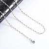 316L Edelstahl Oval O-Gliederkette am Halsband Rolo Halskette für Damen Herren Choker Silber Schmuckherstellung Zubehör
