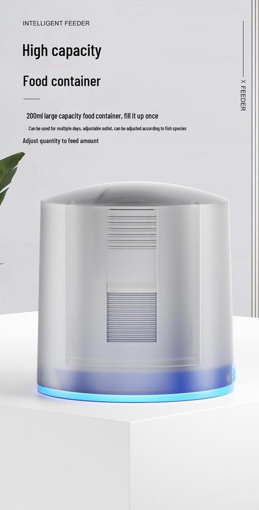 Smart Fish Tank Feeder: Large Capacity, Programmable Timer, Ideal for Aquariums, Koi, and Goldfish
