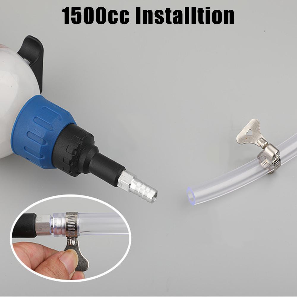 1500cc Oil Extractor Fuel Transfer Filling Syringe Injecting Pump Bottles Automotive Oil Header Pump Manual Tool Accessories