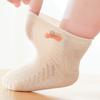 4Pairs/lot Newborn Socks For Girls Boys  Summer Thin Mesh Socks For Baby 0-3Y Children's Cotton Cartoon Toddler Infant Sock