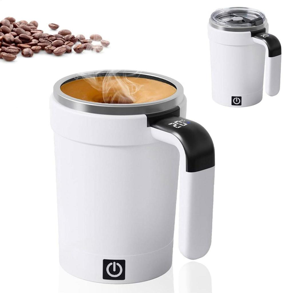 380ml Electric Automatic Stirring Mug Coffee Mug Self Mixing Mug Magnetic Rotating Electric Milk Cup Tea Cup with Temp Display