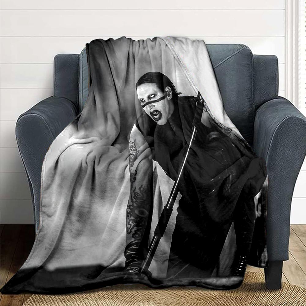 Dark Performance Artistry Blanket Soft Throw Blanket For Home Bedroom Bed Sofa Travel Office Solid Christmas Blanket