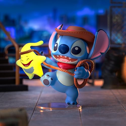 TOP TOY Disney "Stitch City Adventure" Series [Assorted Box of 6] Blind Box Figures, Soft Vinyl Toys, Gift for Birthdays, Christmas, and Disney Charac