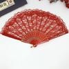 LOYELEY Lace Fan Flower Fan Foldable Dance Performance Fan for Spanish Dances Quixote and Spanish Decorative Fan for Dance Performance Practice Ballet