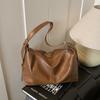 PU Hobo Bag Women's Fashion Shoulder Tote with Soft Texture Large Capacity Casual Everyday Handbag