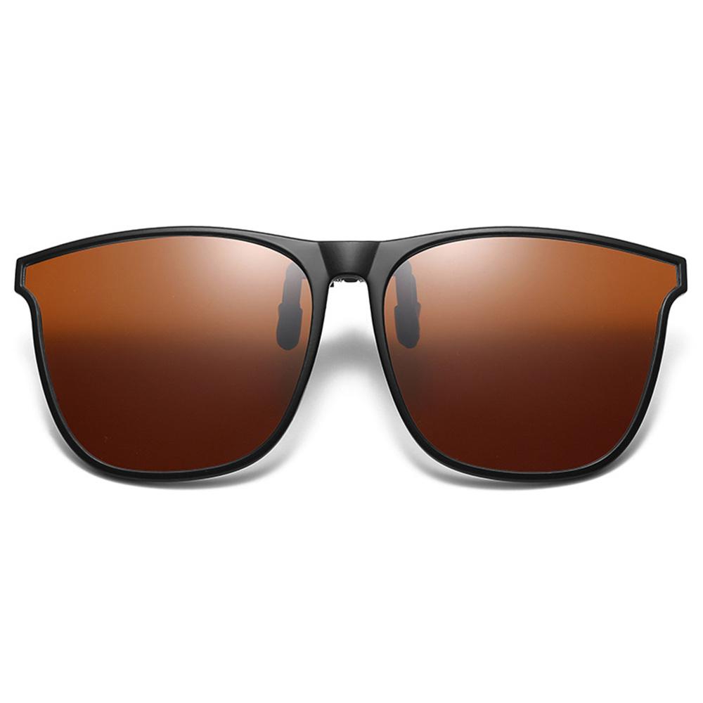 Polarized Clip On Sunglasses Color Changing Sunglasses Men Photochromic Car Driver Goggles Night Vision UV Resistant Sunglasses