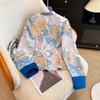 Silk Jacquard Satin Plus Size Oriental Vintage Jacket