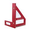 Precision Aluminum Alloy  Miter Triangle Ruler 45°/90° Woodworking Square Protractor  3D  Multifunctional Measuring Tool