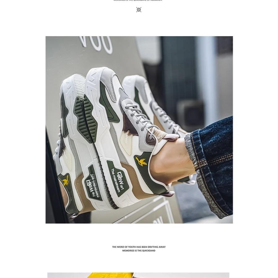 2024 Autumn New Casual Sports Shoes Men's Leather Low-Top Fashion Trend Easiest for Match Running Shoes Men's Skateboard Shoes