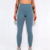 Damen einfarbige elastische Leggings: Frühling/Sommer Yoga Fitnesshose