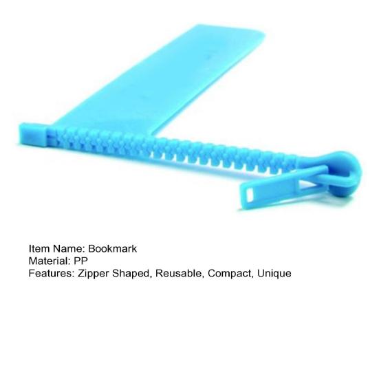 Zipper Bookmark Zipper-Shaped Note Page Holder School Office Stationery Supplies for Kids Students Teachers