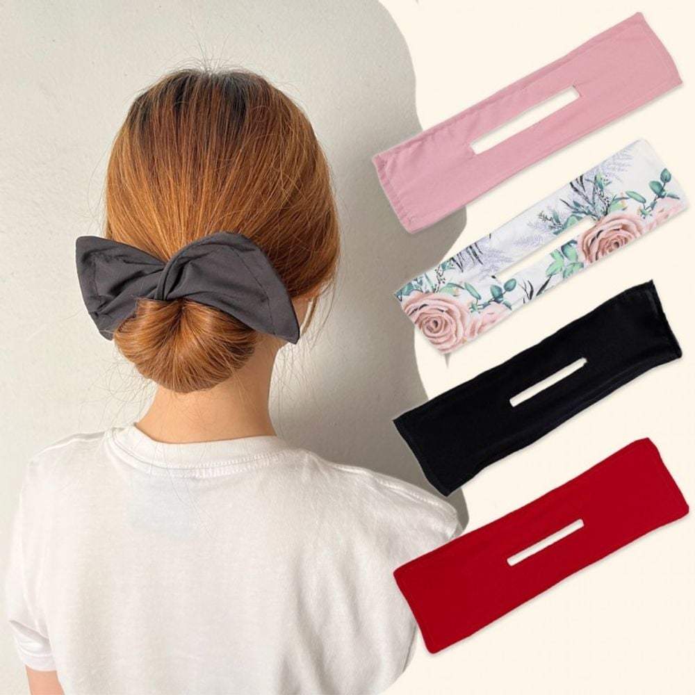 

Hair up 3 seconds band hair tie ponytail wire dango Flower