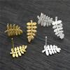 6-10pcs Brass Metal Flower Studs Earrings Pins DIY Earrings Stud Hooks Jewelry Making Accessories Findings