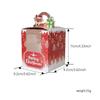 12Pcs Christmas Biscuit Cake Gift Box Open Window Muffin Favor Packaging Candy Box With Inner Tray Happy Xmas Party Supplies