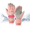 1 Pair Of Rubber Ladies Winter Ski Gloves Outdoor Sports Waterproof Windproof Warm Riding Gloves