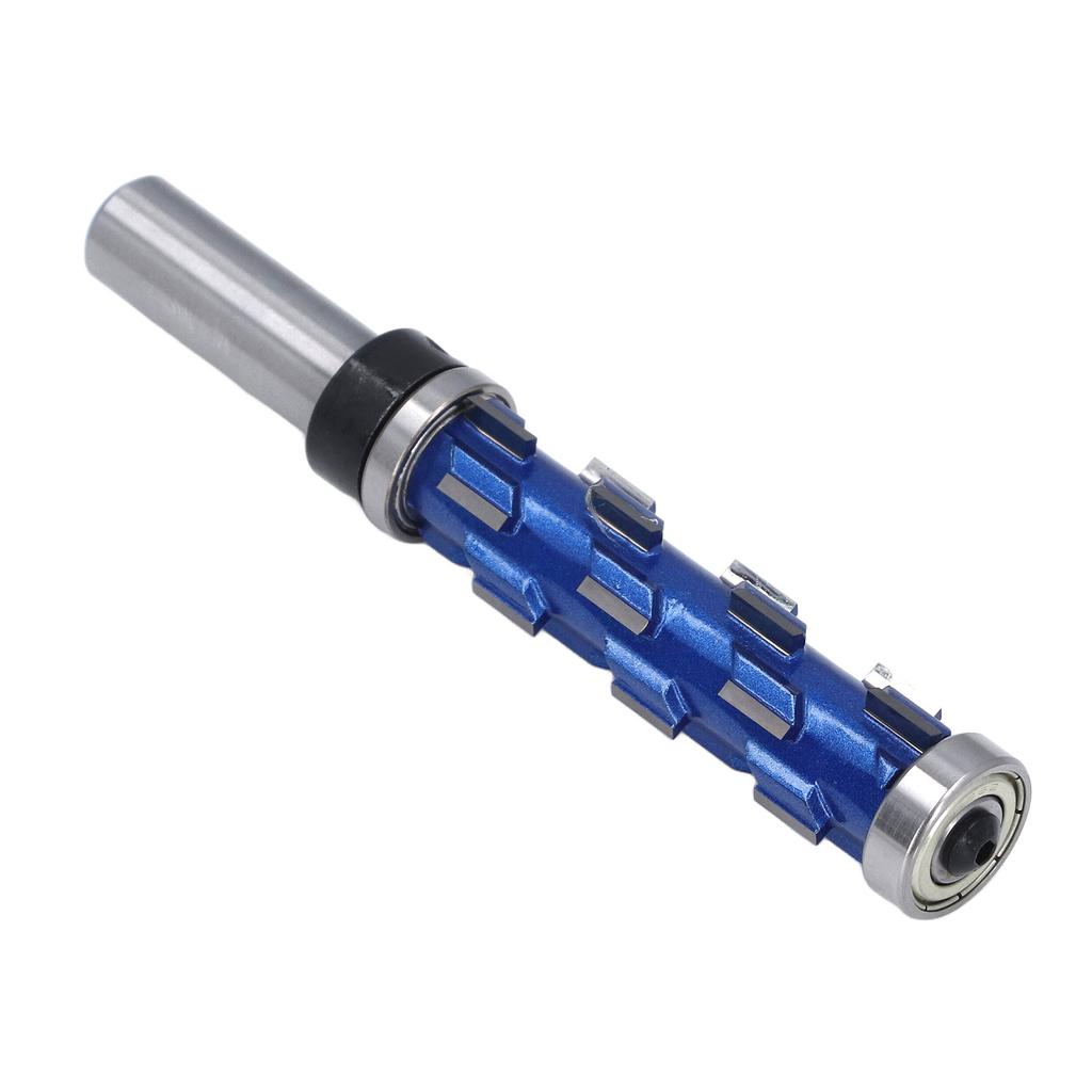 1/2in Shank Flush Trim Spiral Router Bit Tungsten Steel Alloy Double Bearing Router Bit 3/4in Cut Di