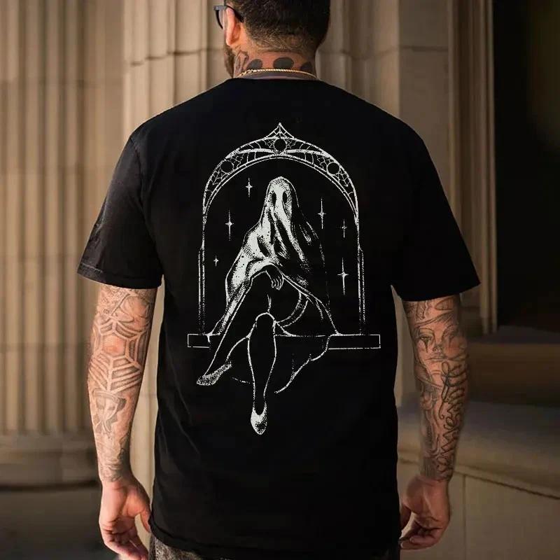 S*xy Naughty Ghost Queen Print Men s Tshirt S