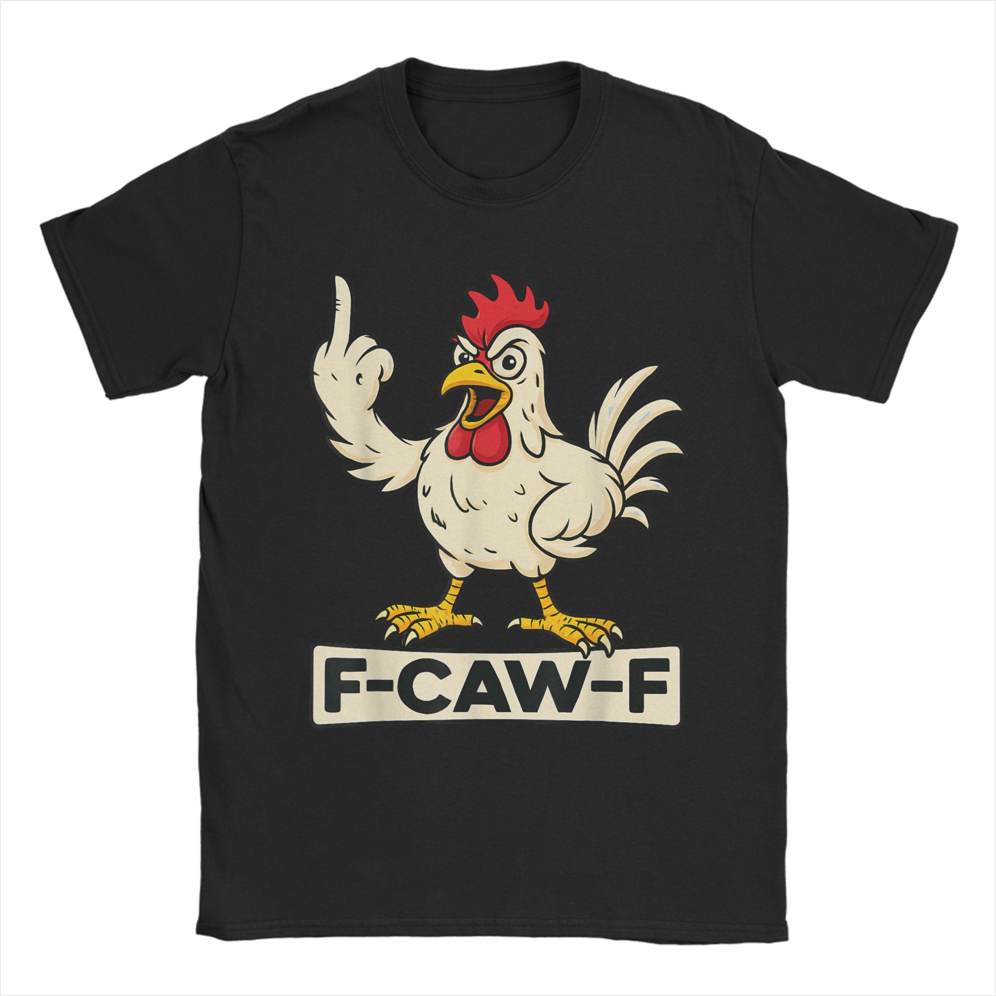 Angry Rooster Flipping Off T-shirt M