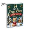 Corgi Figurines Gift Set 2026 Christmas Advent Calendar, 24 Days Acrylic Dog Ornaments Countdown 2D Fun Miniature Characters Holiday Pendants for Xmas