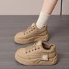 Fashion Shoes Woman 2024 Round Toe Platform Autumn Casual Female Sneakers Shallow Mouth New Creepers Small Fall Sports Winter