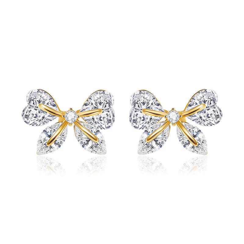 Shining Pearl Copper Alloy Earrings: Light Luxury, High-End Gold-Plated with Strong Color Retention