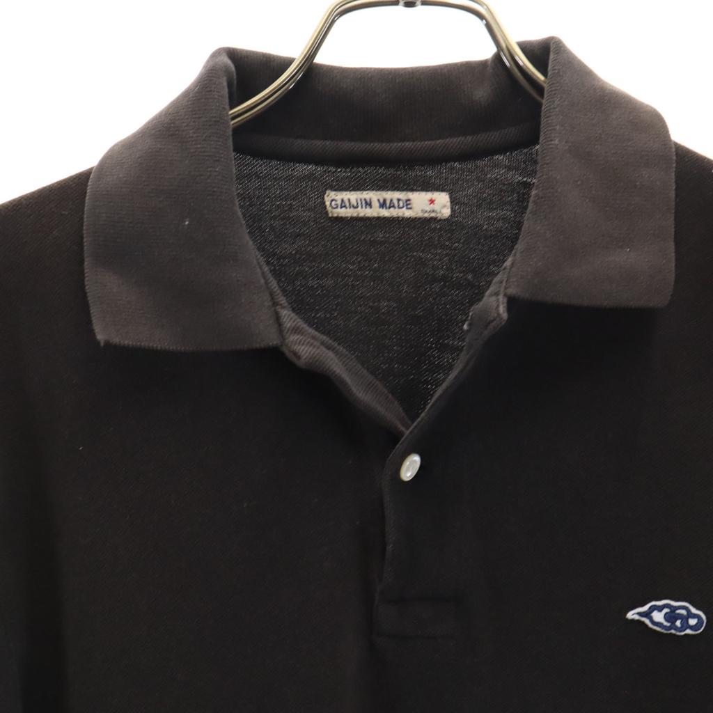 GAIJIN MADE Short sleeve Polo shirt S black Kanoko fabric Men's Used