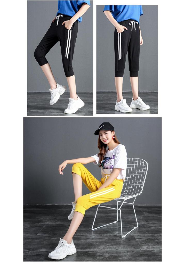Pantalones Cortos Harem Sueltos Casuales Estilo Coreano para Mujer - Verano 2019 Fitness