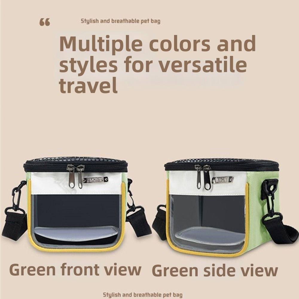 Breathable Pet Carrier Bag Clear View Hamster Carry Bag Chinchilla Outdoor Cage  Squirrel