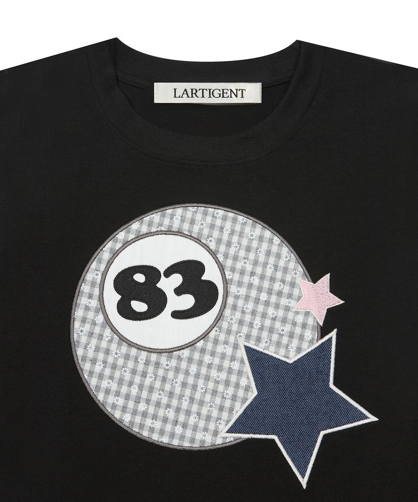 LARTIGENT L19 83 Ball Patch T-Shirt(Black)