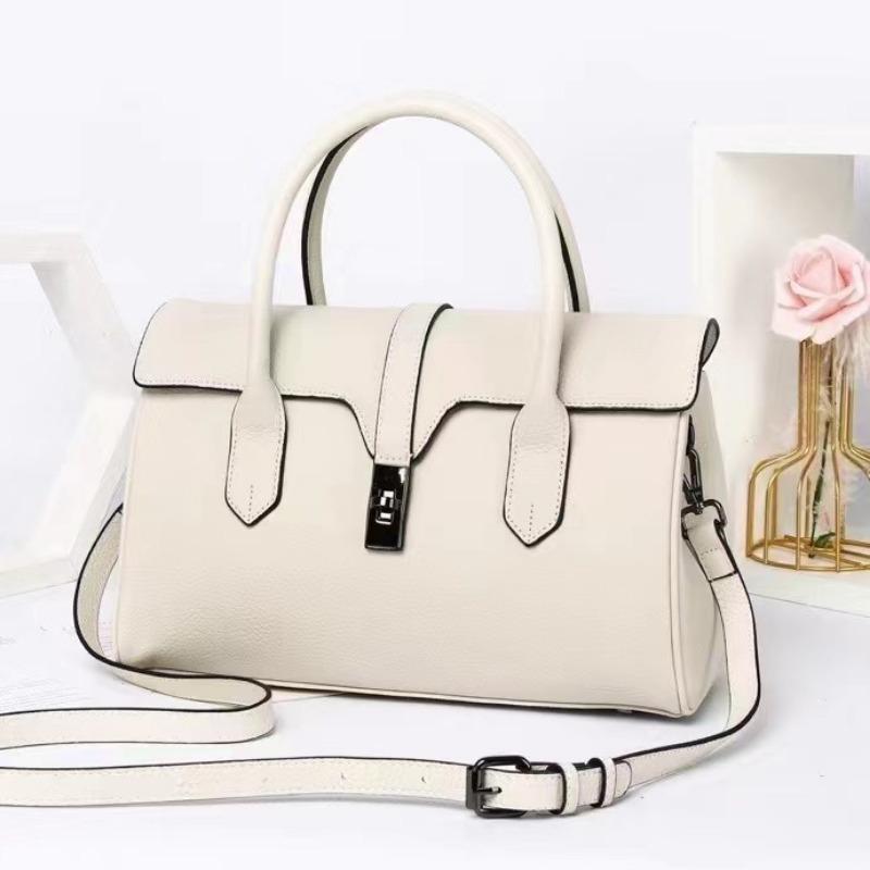 First Layer Rindsleder Damentasche Nischendesign Großraum-Pendlertasche aus echtem Leder All-in-One-Umhängetasche mit einer Schulter für Damen