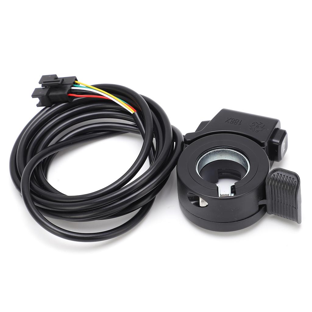 Acelerador de Pulgar para Bicicleta Manillar Interruptor de Trompeta Integrado Impermeable Duradero Bicicleta Eléctrica