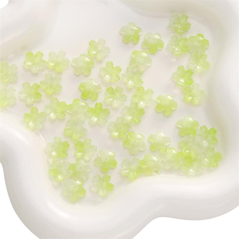 

10шт хрустальные бусины цветок свободные бусины-разделители для изготовления ювелирных изделий DIY браслет ожерелье 15mm светло-зеленый