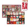 2026 Christmas Cotton Socks Countdown Calendar Funny Snowmen Socks Advent Calendar Kit For Adults Advent Box Holiday Gift