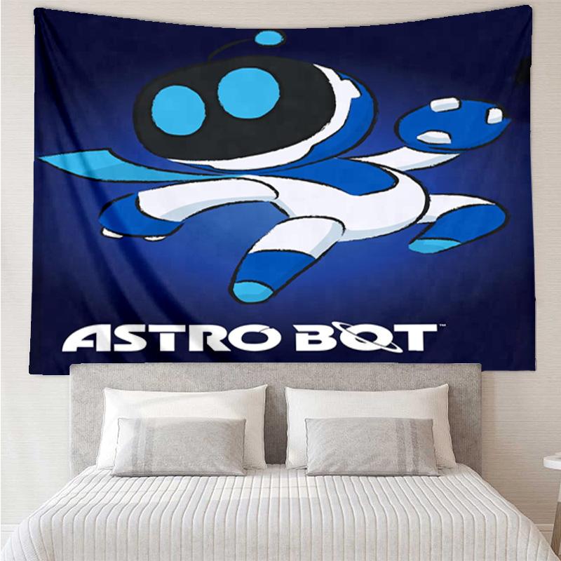Arazzo Appeso Avventura Spaziale Astro Bot per Camera da Letto, Soggiorno, Sala Giochi, Stanza d'Arte Decorativa Arazzo da Parete Regali per le Feste e Compleanni