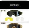 Impact-Resistant Tactical Combat Goggles - Windproof & Sandproof Shooting Glasses for Outdoor Use