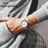 Orologio Luminoso Notturno Glow Pelle Donna Carino Semplice Quadrante Piccolo Orologio al Quarzo da Polso per Ragazze