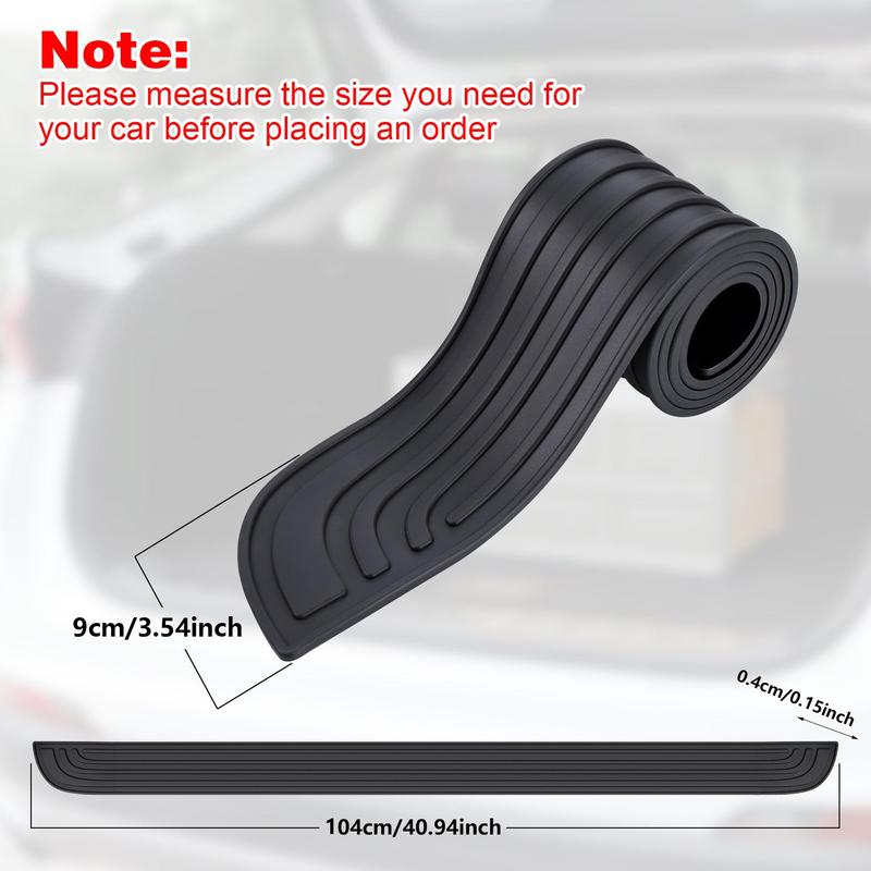 Bumper Protector Strips Anti-slip Heat-resistant Bumper Rubber Strip With Groove Design Bumper Guards For Cars SUV Caravan
