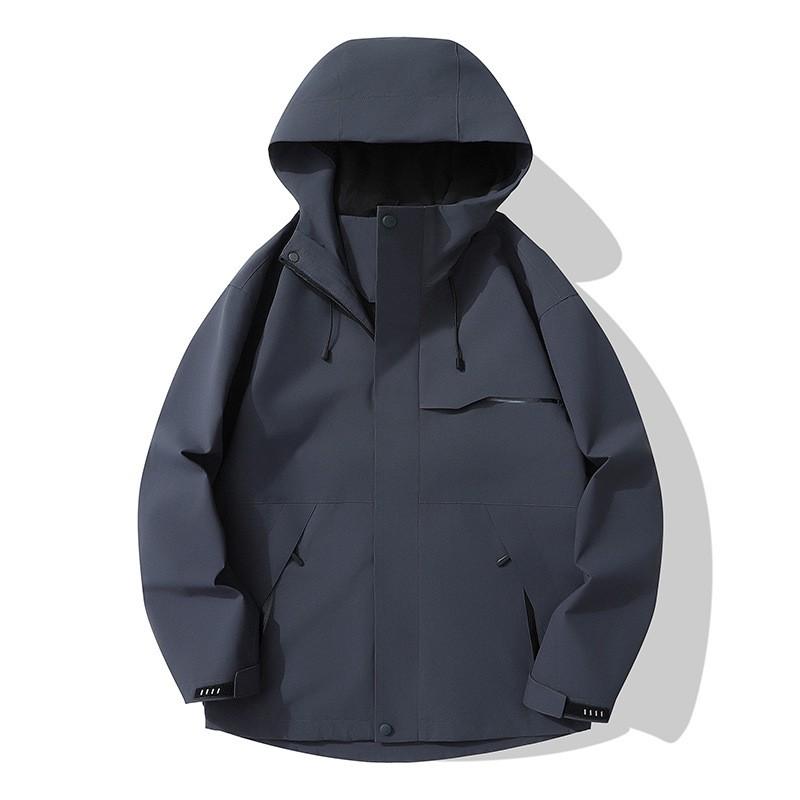 Unisex Lightweight Outdoor Windproof Waterproof Jacket Gore-Tex Fabric Breathable Hiking Raincoat With Hood