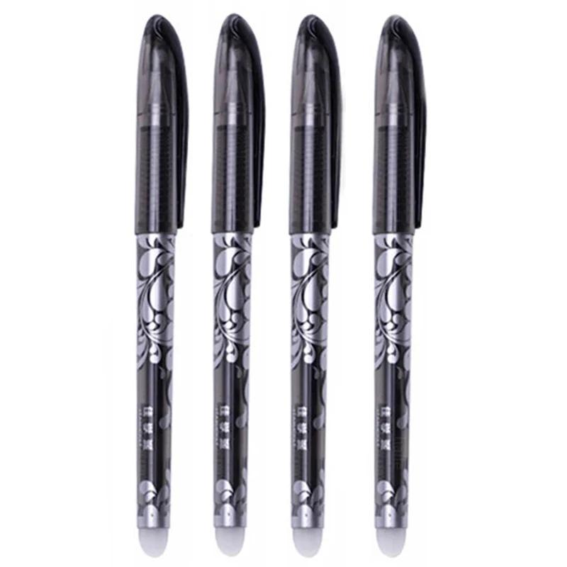 3-28 ks Smazatelná pera 0,5 mm Náplň Omyvatelná Rukojeť Modrý/Černý Inkoust Gelové Pero pro Školní Kancelářské Psací Potřeby