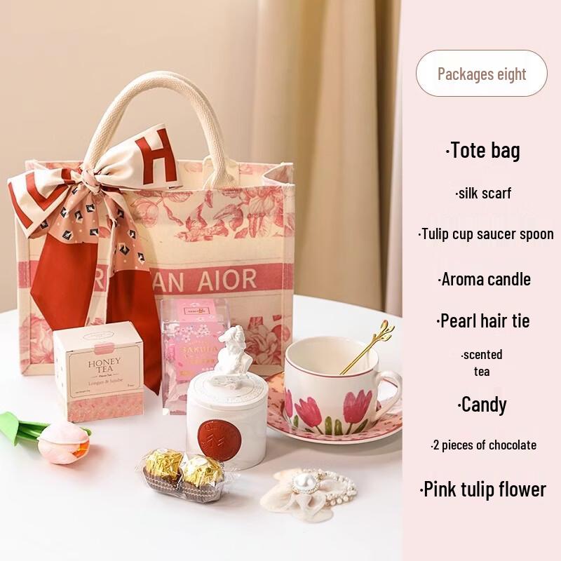 Elegant Tulip Drinkware & Wellness Gift Set