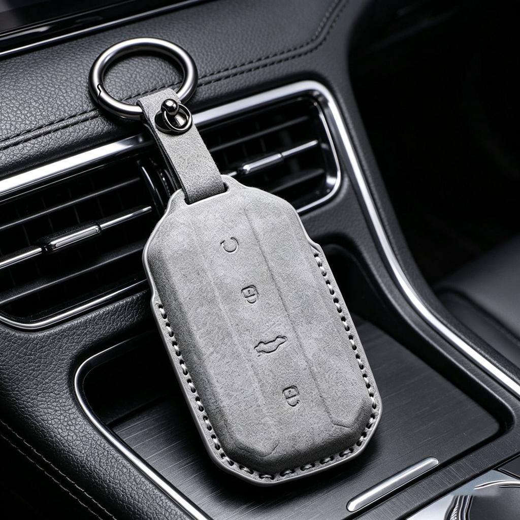 Leder Schlüsselanhänger Schlüsselabdeckung Hülle Für Chery Jaecoo J5 J7 2025 Gaco 5 Schlüsselhalter Halter Auto Zubehör